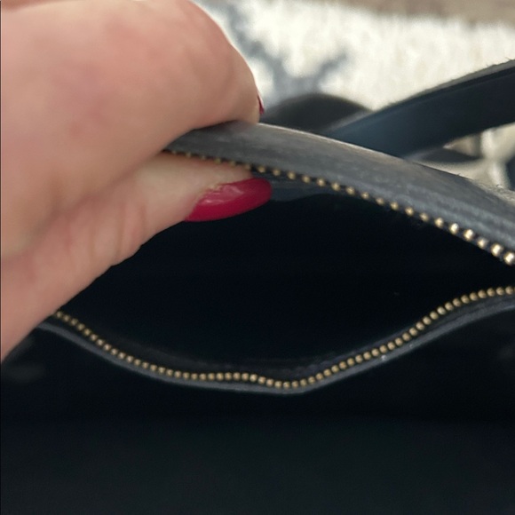 Madewell zip-top transport tote. Navy. - Picture 7 of 7